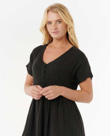 Rip Curl Women's Premium Surf Dress in Black back view