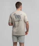 Southern Shirt Men's Camo Companion Pocket Tee in Taupe back view