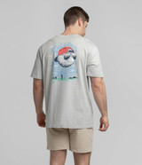 Southern Shirt Men's Full Send Pocket Tee in Oyster flat lay