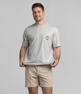 Southern Shirt Men's Full Send Pocket Tee in Oyster back view