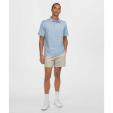 The Southern Shirt Men's Scoreboard Stripe Polo in Tidewater