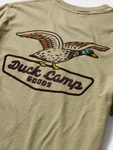 The Duck Camp Men's DC Shop Tee in Vintage Khaki