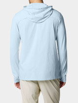 Duck Camp Men's Hybrid Guide Hoodie in Ice Water fit view