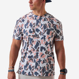 The Burlebo Men's Camo Go To Tee in Vintage Camo
