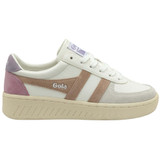 The Gola Women's Grandslam Trident Sneakers in White and Lily