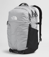 The North Face Surge Backpack in Meld Grey Dark Heather/TNF Black