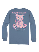 Simply Southern Youth Girls Teddy Best Long Sleeve Tee