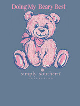 Simply Southern Youth Girls Teddy Best Long Sleeve Tee