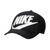 Nike Kids' Rise Trucker Cap in Black and White side view