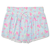 Iscream Girls' Butterfly Print Shorts Ditsy Floral front view
