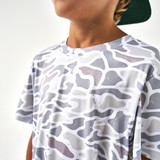 The Burlebo Boys' Go To Tee in White Camo