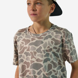 Burlebo Boys' Go To Tee Classic Deer Camo side view
