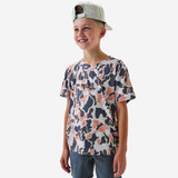 Burlebo Boys' Go To Tee Vintage Camo front view