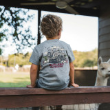 Burlebo Boys' Off Road Bronco Tee in Dark Heather Grey