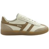 The Gola Women's Classics Viper Leather Sneakers in Off White and Caramel