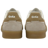 Gola Women's Classics Viper Leather Sneakers Off White and Caramel front view