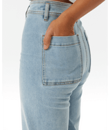Rip Curl Women's Holiday Denim Light Blue full length