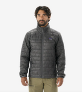 Patagonia Men's Nano Puff Jacket in Forge Grey detail view