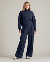 Rhone Women's Dream Glow Trousers in Navy side view