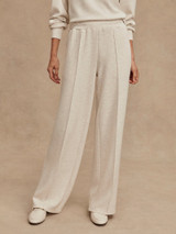 Varley Women's Wide Leg Pants 30 in Ivory Marl detail view