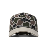 Melin Odyssey Rope Bulls Icon Hydro Duck Camo Snapback Hat side angle