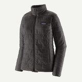 Patagonia Women's Nano Puff Jacket in Black front view