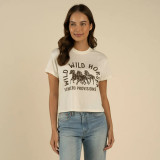 Sendero Provision Women's Wild Horses Crop Tee