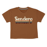 Sendero Provision Women's Retro Logo crop Tee