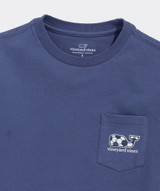 Vineyard Vines Boys' Soccer Whale T-Shirt in Moonshine