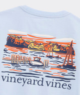 Vineyard Vines Boys' Dockside Autumn Wakes T-Shirt in Ice Water