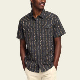 Howler Brothers H Bar B Snapshirt Hibiscus Ribbons Antique Black front