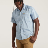 Howler Brothers H Bar B Snapshirt Faded Blue Oxford side