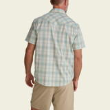 Howler Brothers Men's H Bar B Snapshirt in Prairie Plaid: Seafoam