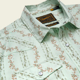 Howler Brothers Men's H Bar B Snapshirt in Hibiscus Ribbons: Mint
