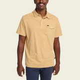 Howler Brothers Men's Ranchero Polo in Old Gold Heather