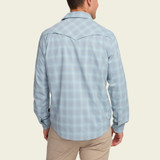 Howler Brothers Men's H Bar B Tech Long Sleeve Shirt in Kent Plaid : Iron Blue