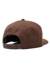 Vissla Sevens Snapback Hat in Brown front view