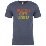 Austin City Limits Logo Sunset Tee in Vintage Navy