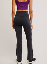 FP Movement Women's Go To Smooth Straight Leg Pants in Washed Black side view