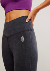 FP Movement Women's Go To Smooth Straight Leg Pants in Washed Black detail