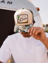 American Needle Coors Mallard Foamy Trucker Hat in Sand detail view
