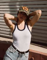 American Needle Waylon Jennings Camo Roscoe Hat embroidery detail