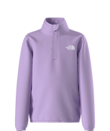 The North Face Toddlers' Glacier 1/4 Zip Pullover in Lite Lilac back view