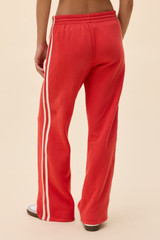 Daydreamer Women's Track Pants in Vintage Red front view