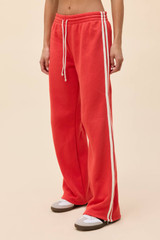 Daydreamer Women's Track Pants in Vintage Red side view