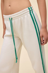 Daydreamer Women's Track Pants in Dirty White detail view