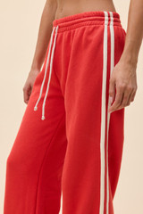 Daydreamer Women's Track Pants in Vintage Red back view