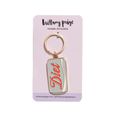 Brittany Paige Diet Soda Can Enamel Keychain side angle