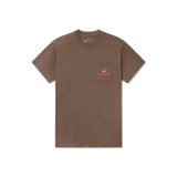 Southern Marsh Men's Bandana Best Friend Tee in Washed Dark Shale front view