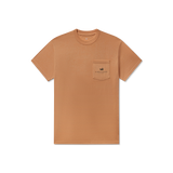 Southern Marsh Men's Mallard Sighting Seawash Tee in Camel back view